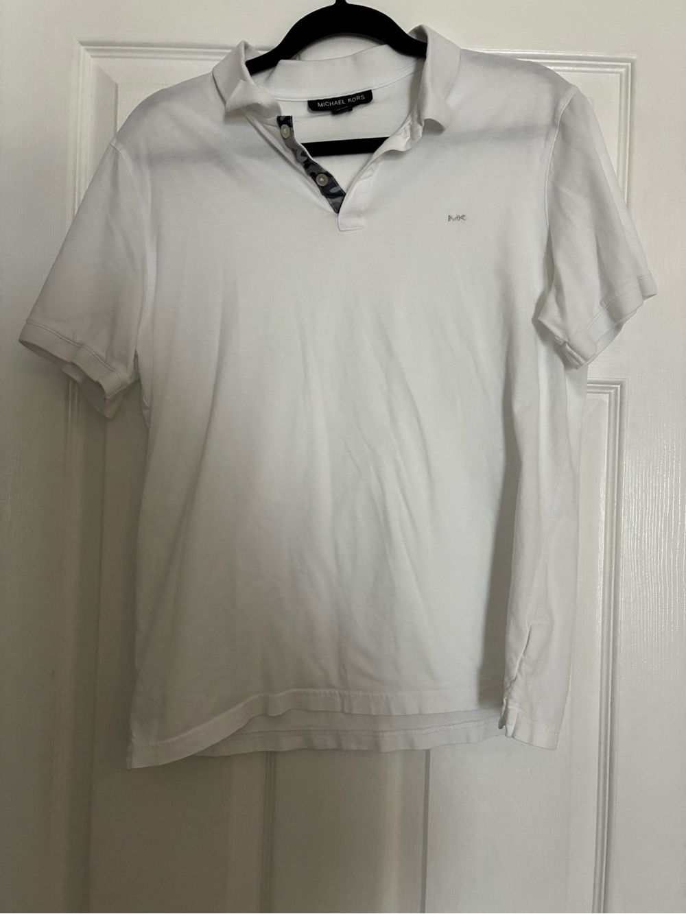 Michael Kors Men’s White Polo with Subtle Logo